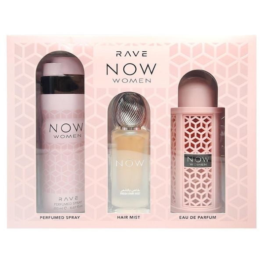 Set Rave Now Women De Lattafa 3PCS EDP