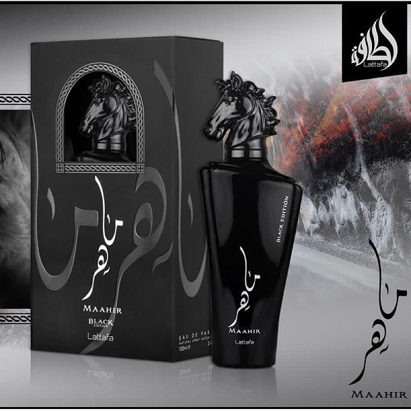Perfume Hombre Maahir Black Edition De Lattafa 100 ML EDP