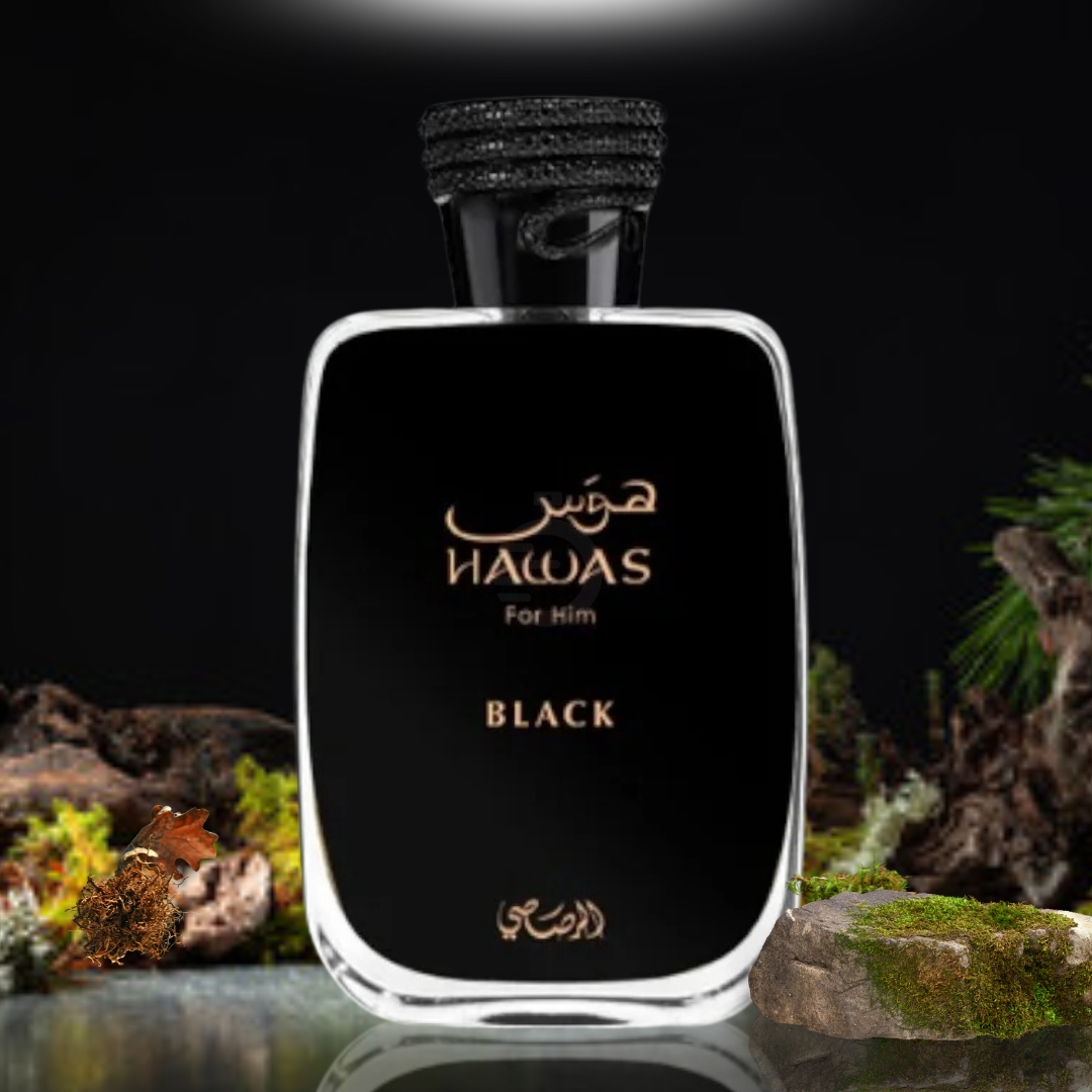 Perfume Hawas Black For Him De Rasasi 100ml EDP