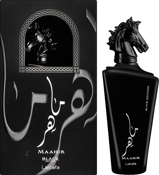 Perfume Hombre Maahir Black Edition De Lattafa 100 ML EDP