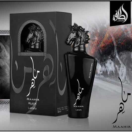 Perfume Hombre Maahir Black Edition De Lattafa 100 ML EDP